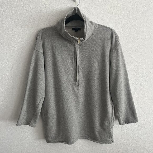 J. Crew Half Zip Oversized Sweater - Picture 2 of 6